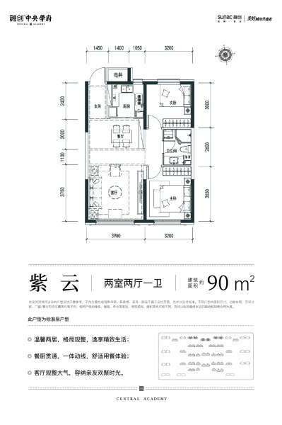 融创中央学府户型图