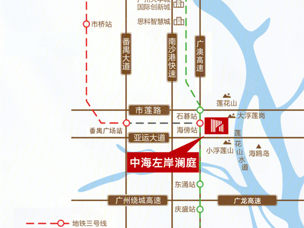 中海左岸澜庭楼盘区位规划