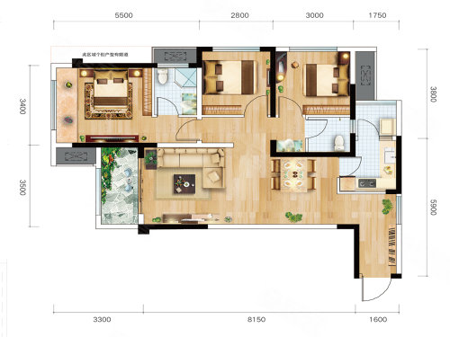 金科中建集美阳光户型图