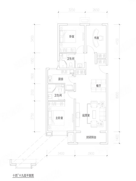 太原楼盘 晋源楼盘 富力湾  南                      户型图