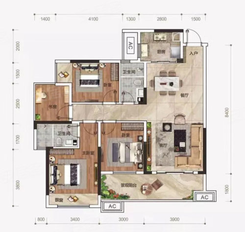 贵港楼盘 港南区楼盘 兴进·景园南 户型图