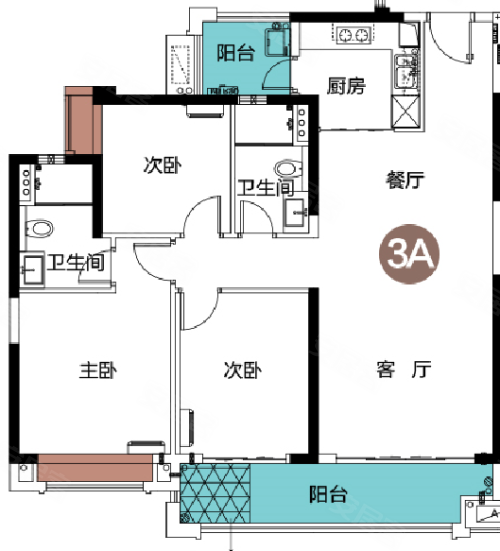 敏捷珺悦府户型图