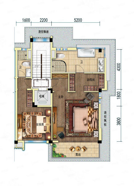 碧桂园润杨溪谷p129户型,碧桂园润杨溪谷别墅约242.