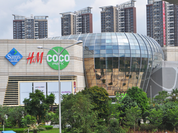 星河时代花园龙岗cocopark外景,拍摄于2012年8月14日.