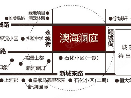 抚顺澳海澜庭位置图