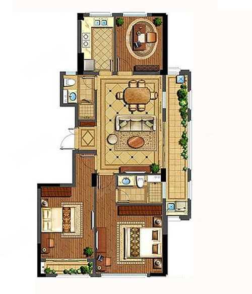 荣安观江园2期户型图