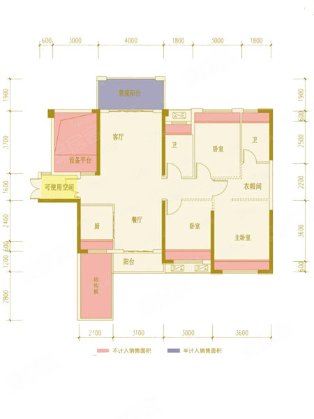 衡阳楼盘 雁峰楼盘 天嘉·天樾 南                      户型图