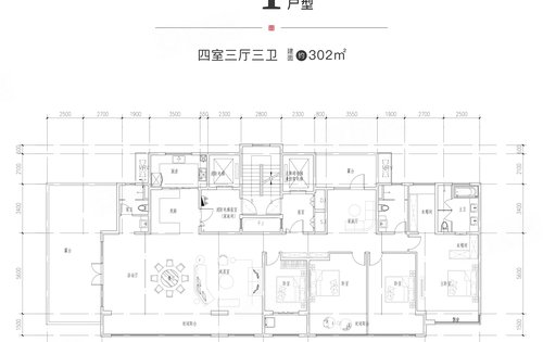 和府173平183平及顶层露台大四室在售总高17层低公摊一梯一户电梯入户