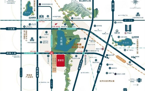 北雁湖国际社区重点发展生态居住及配套功能政府对北雁湖板块规划