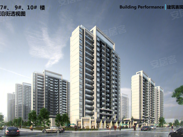丰城九颂山河珑园楼盘建筑物外景