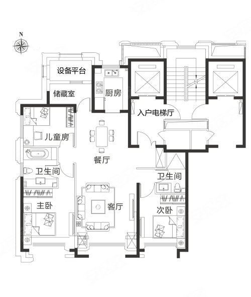 绿地海珀云翡户型图