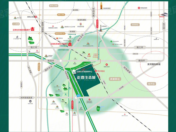 正商生态城楼盘区位规划