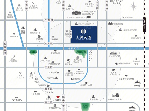 上锦花园楼盘区位规划