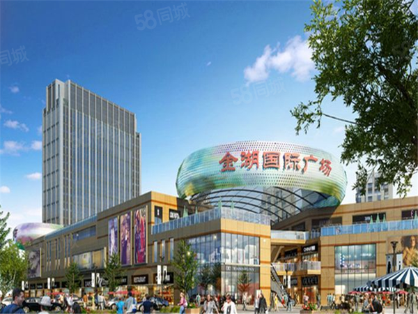 金湖国际广场住宅楼盘建筑物外景