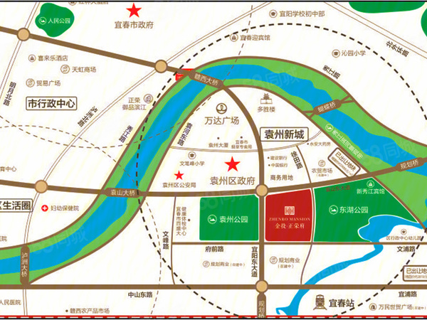 金投正荣府楼盘区位规划