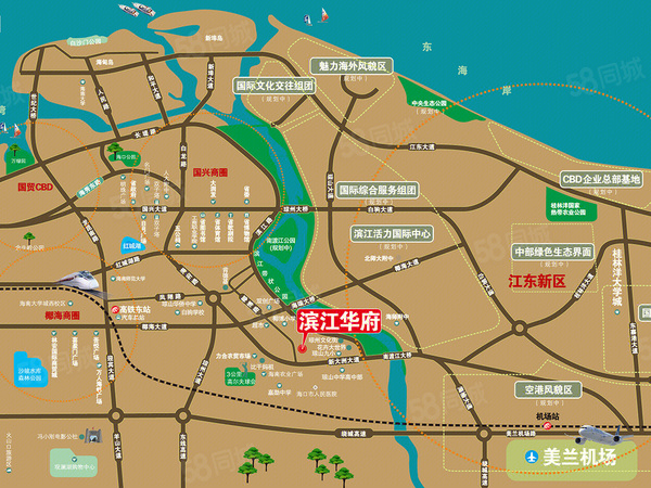 滨江华府楼盘区位规划