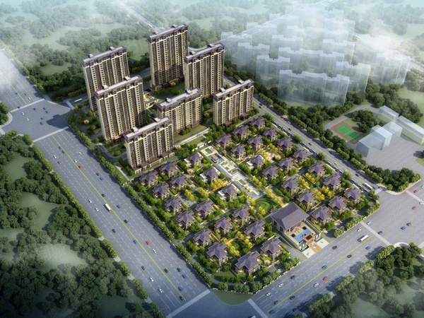 住总·莲溪阁鸟瞰图