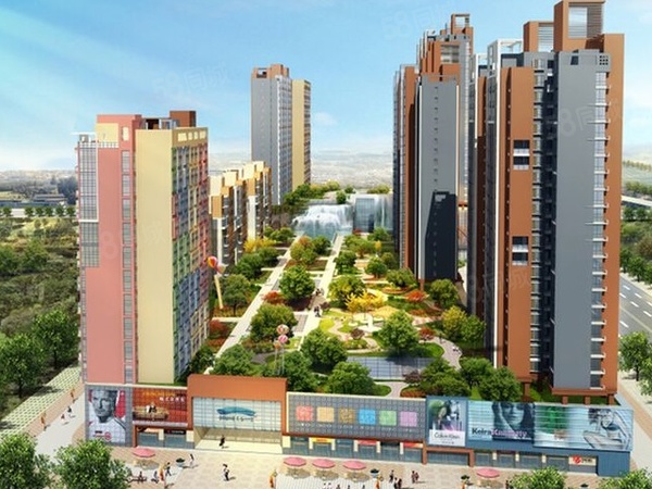 中海丽江住宅楼盘建筑物外景