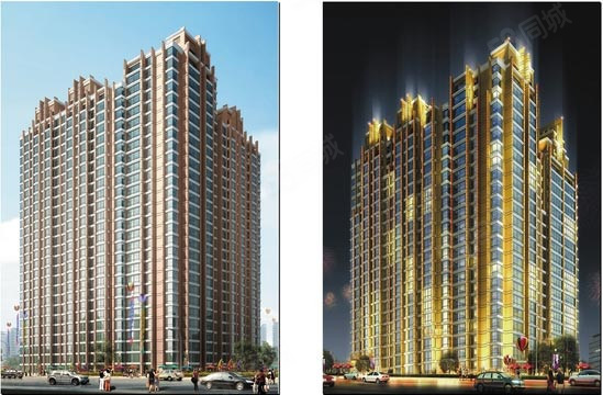 曼哈顿水岸公馆楼盘建筑物外景