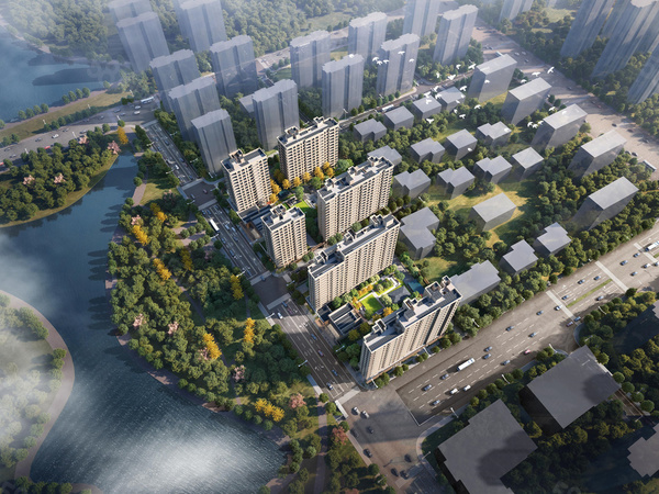 金隅·公园东序楼盘建筑物外景