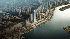 岳麓区梅溪湖中建梅溪湖中心楼盘新房真实图片