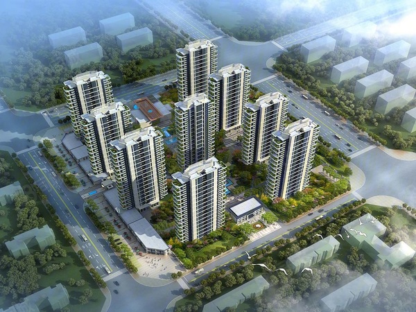 开州枫景楼盘建筑物外景