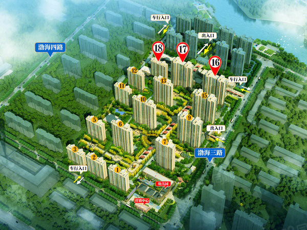 金居·印象蓝湾楼盘建筑物外景