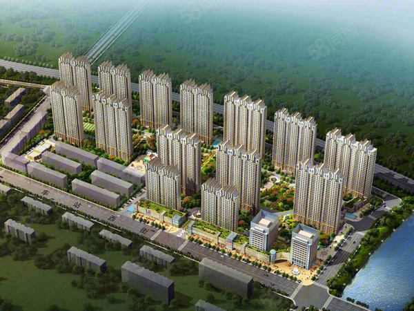 滨海阳光B区楼盘建筑物外景