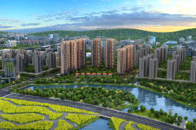 厦门周边角美住宅水晶湖畔楼盘新房真实图片