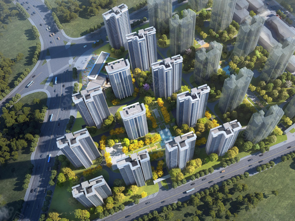 润泰翡翠城楼盘建筑物外景
