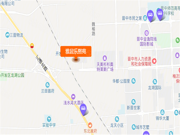 雅居乐·熙苑楼盘区位规划