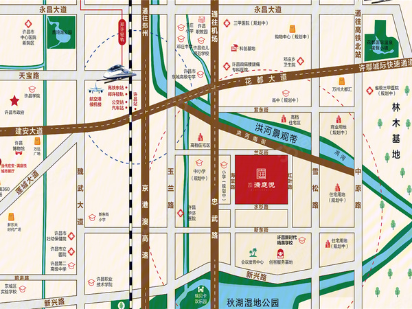 满庭悦楼盘区位规划