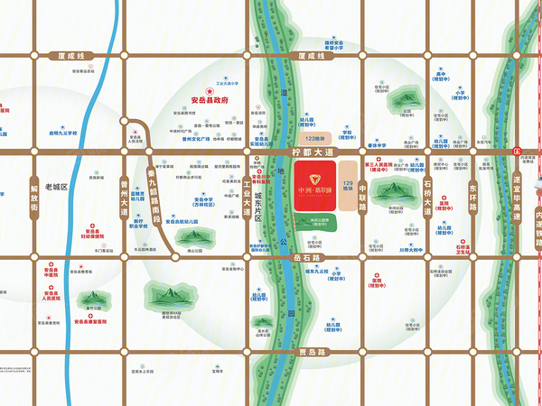中洲·翡翠城楼盘区位规划