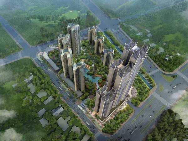 鼎晟国际花园楼盘建筑物外景