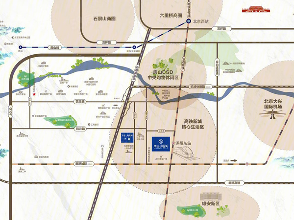 华远海蓝城二期楼盘区位规划
