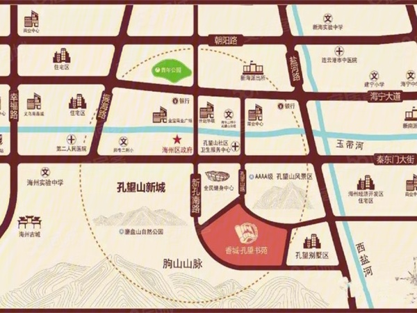香城·孔望书苑楼盘区位规划