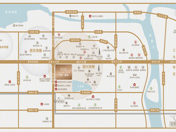 海南元垄望品楼盘区位规划