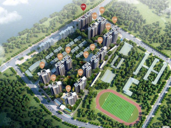 富悦湾楼盘建筑物外景