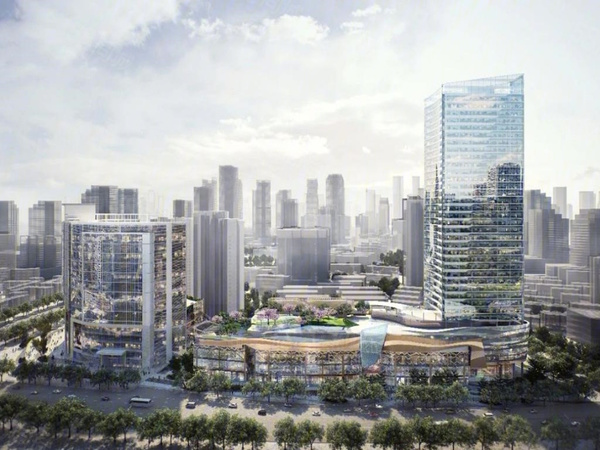 新世界中心楼盘建筑物外景