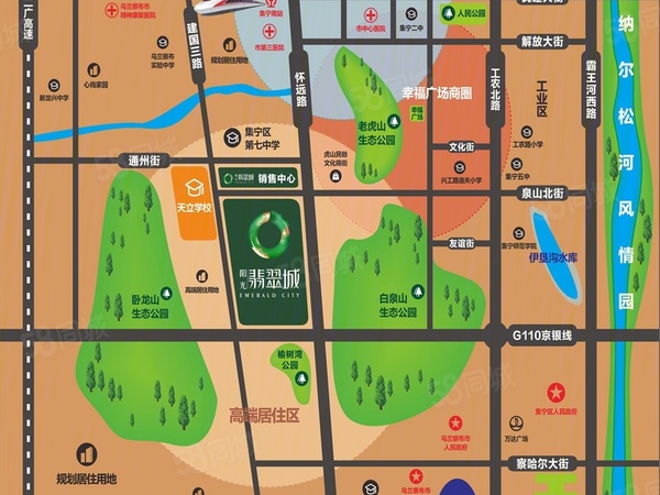 阳光 · 翡翠城楼盘区位规划