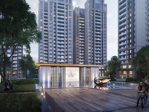 香榭里公园楼盘建筑物外景