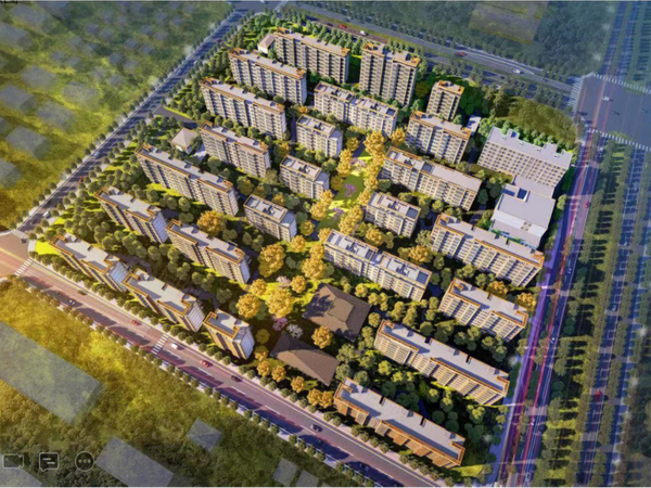 华发&建发浦江项目楼盘建筑物外景