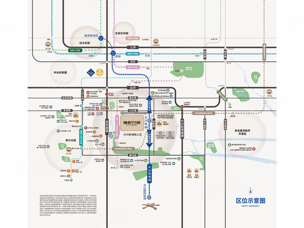 首創(chuàng  )禧悅興城樓盤(pán)區位規劃