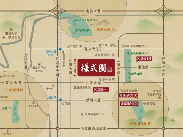 文投样式园楼盘区位规划