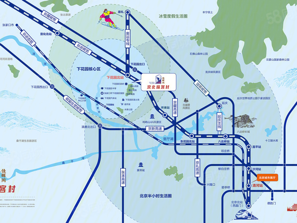 佳輝閣·京北極客村樓盤區位規劃