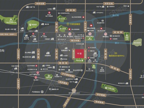 中骏·璟峰云庭楼盘区位规划