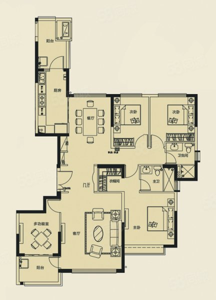 恒大山水城户型图