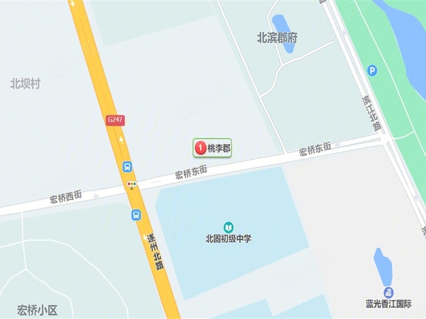 桃李郡楼盘区位规划
