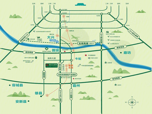固安来康郡楼盘区位规划