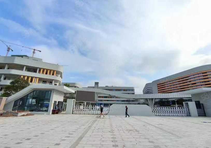 麓山境一条马路对面:麓谷高新凌云小学.今年9月开学!